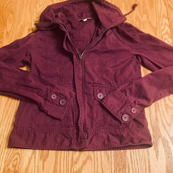 Rubbish Plum Zip Up Jacket - Picture 7 of 11